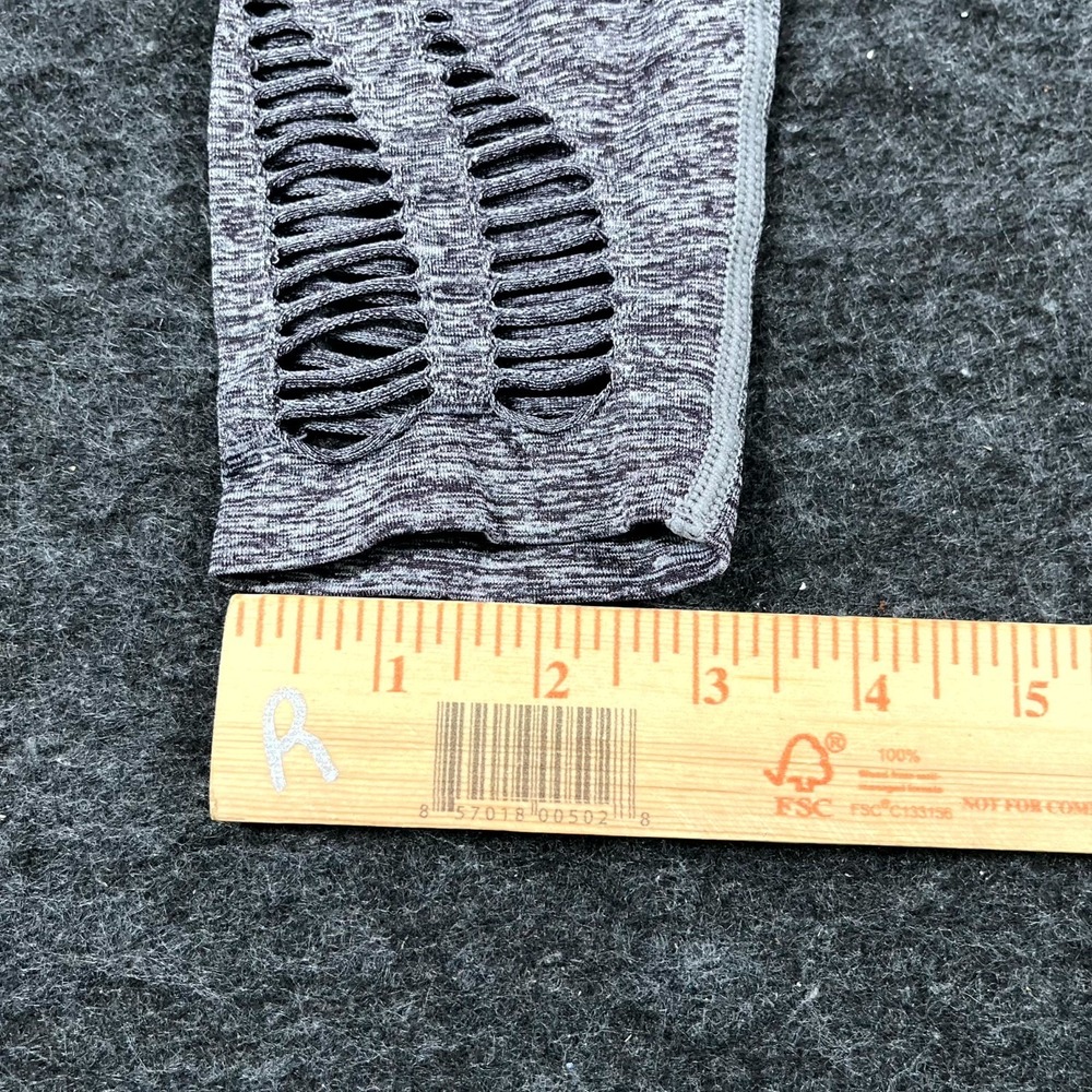 PINK Victoria's Secret Cool & Comfy Leggings Womens XS Gray High Waisted Cutout - Picture 3 of 5